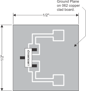 LM60 Printed-Circuit Board Used for Heat Sink to Generate Thermal Response Curves (Legacy chip) LM60 Printed-Circuit Board Used for Heat Sink to Generate Thermal Response Curves (Legacy chip)
