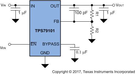 TPS791 slvs325_tps791_simple_schem_adjust.gif
