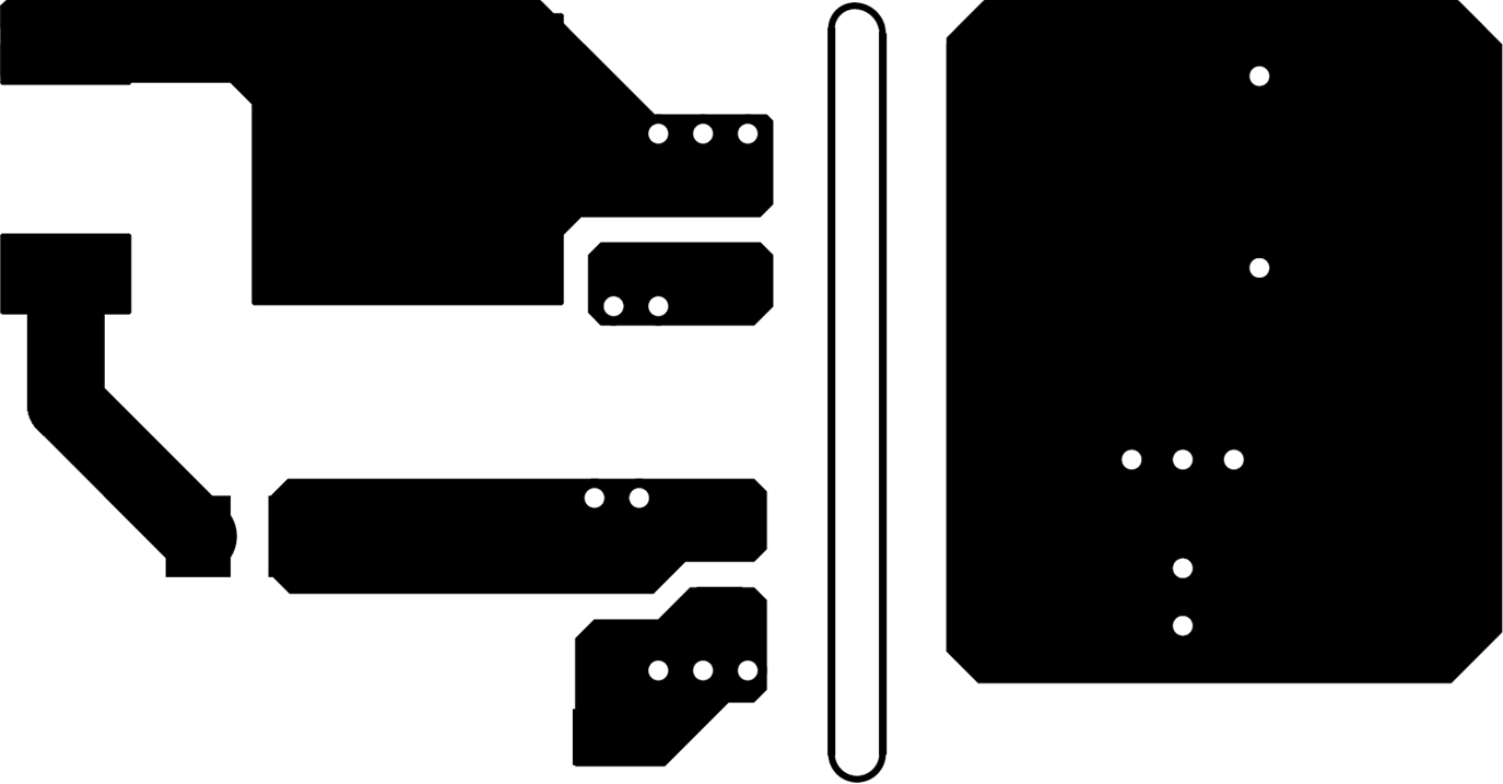 UCC21222-Q1 Bottom Layer Traces and Copper (Flipped) GUID-502DED7B-2633-41CA-B0DE-F802F0681901-low.gif