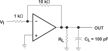 TL071 TL071A TL071B TL071H TL072 TL072A TL072B TL072H TL072M TL074 TL074A TL074B TL074H TL074M 10 倍增益反相放大器