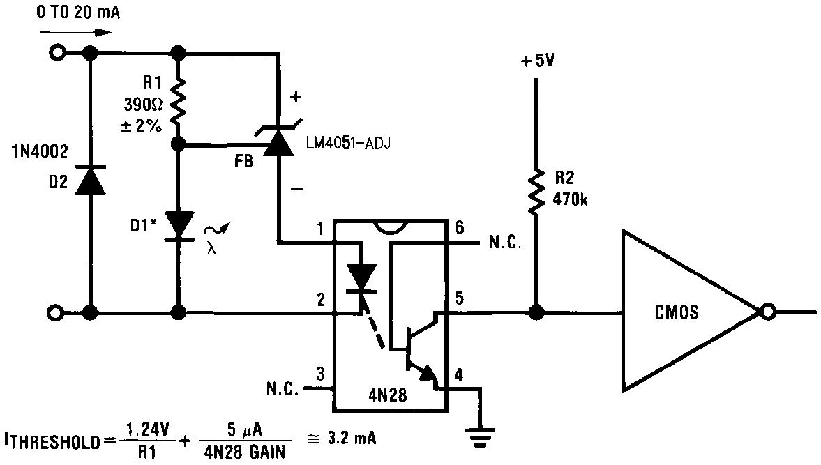 LM4051-N 簡單的浮動電流檢測器