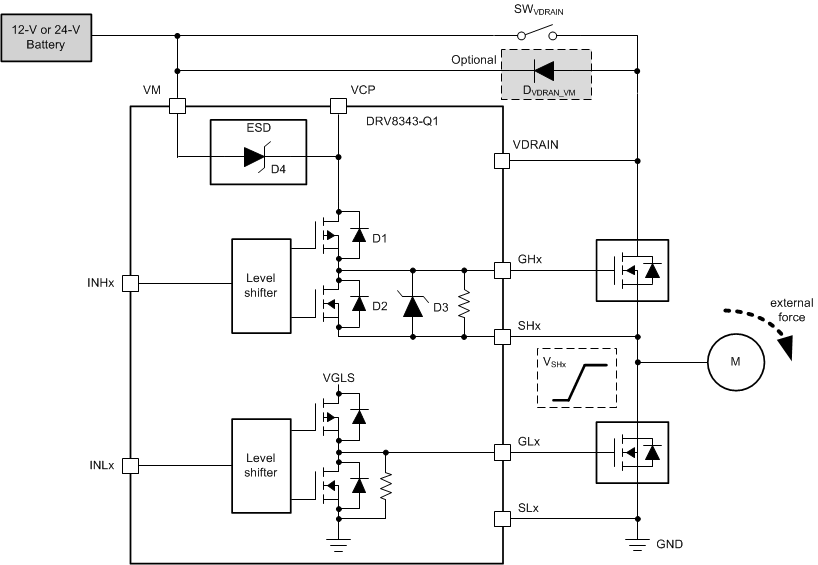 DRV8343-Q1 slvse12_generator_mode.gif