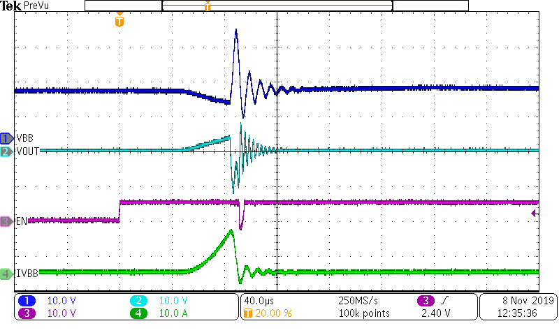 TPS1HB35-Q1 Device Version A Short Circuit Event GUID-E1D152AE-CD51-41E6-9A3E-C578D024BC41-low.png