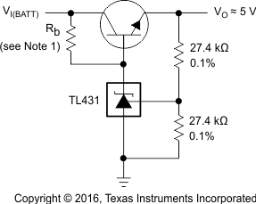 TL431-Q1 TL432-Q1 eff_5v_prec_regu_SGLS302.gif