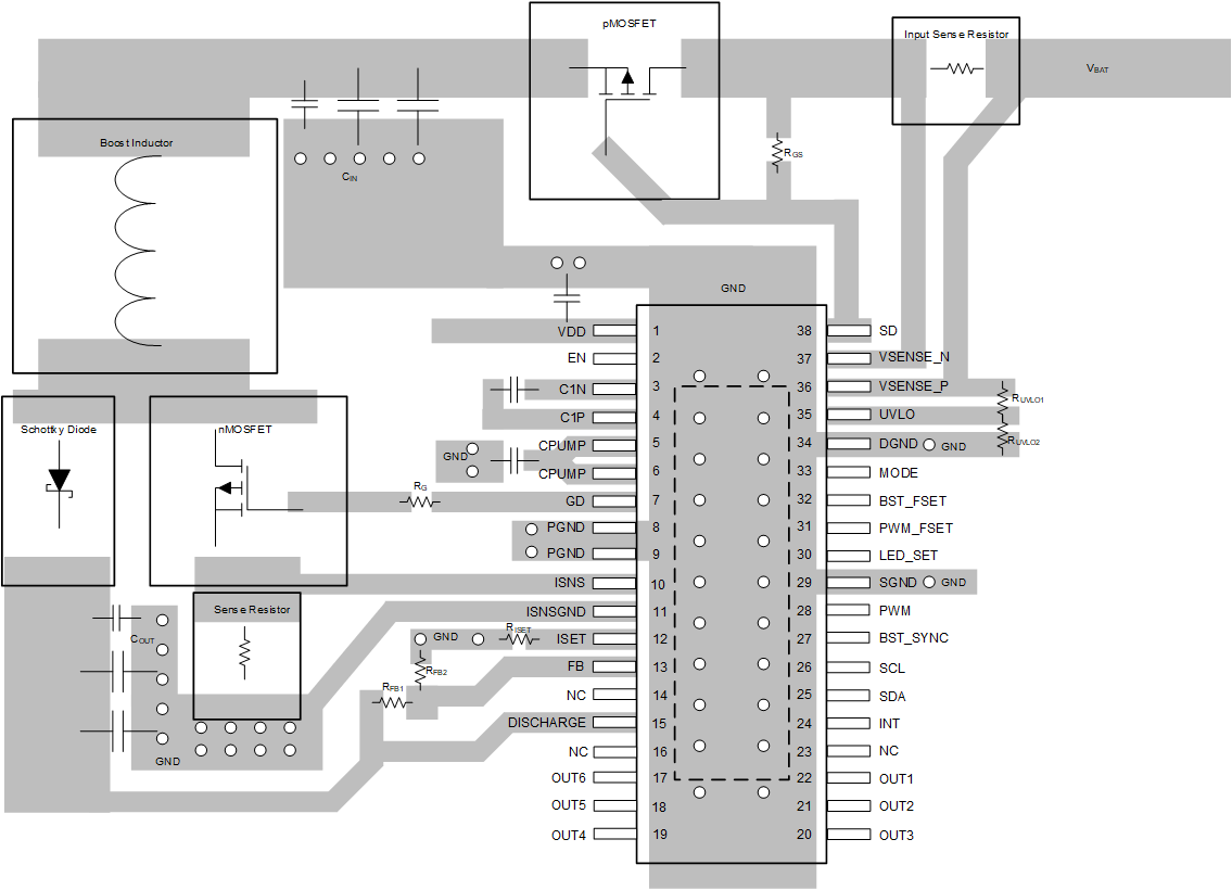 LP8866-Q1 LP8866-Q1 Layout Guidelines