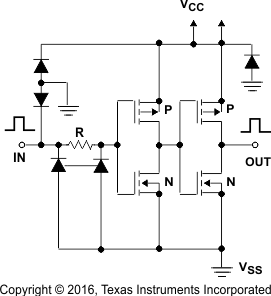 CD4049UB CD4050B CD4050B 的原理圖