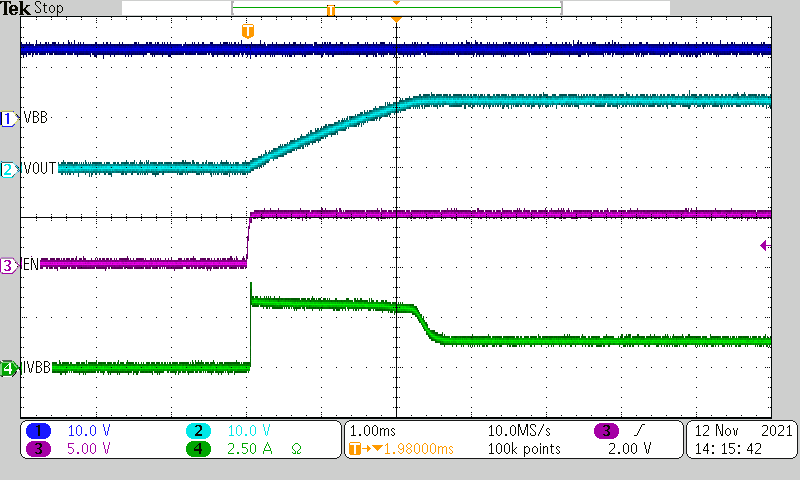 TPS1HC100-Q1 Charging a 470-μF Capacitor