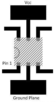 SN74LVC1G3157 推薦布局示例