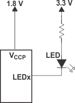 TCAL6408 由較低電壓供電的器件