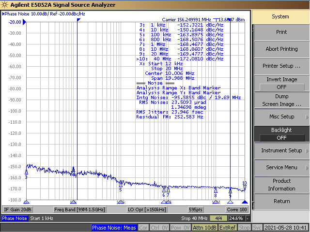 LMK1D1208P LMK1D1208P Reference Phase Noise, 156.25 MHz, 24-fs RMS (12 kHz to 20 MHz) GUID-20210602-CA0I-GN5T-HMCW-60MTDBQFQ7DL-low.png