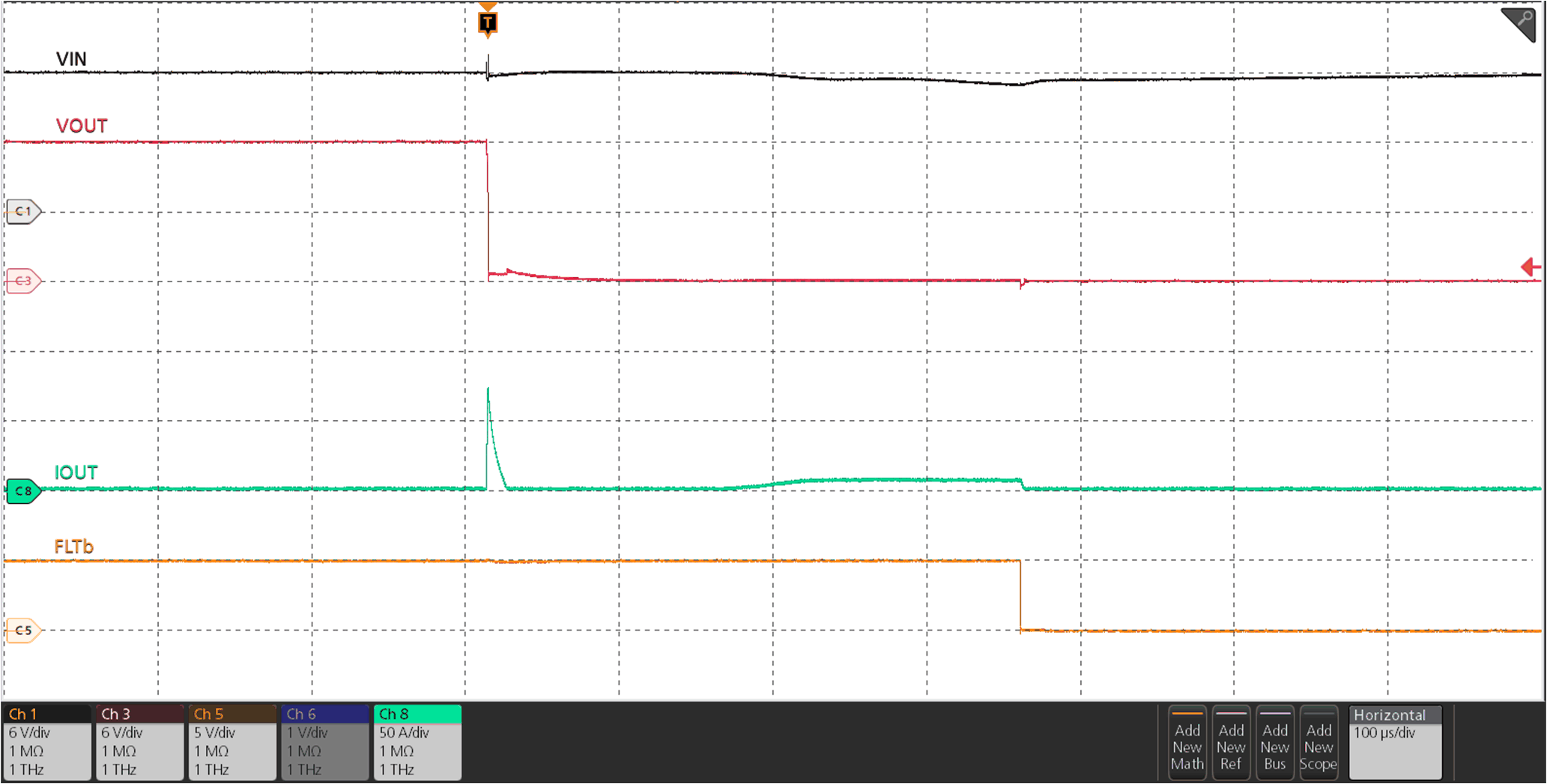 TPS25981 Output Short-Circuit During Steady-State GUID-20220405-SS0I-WBGB-2MJS-ZVZBCSZ4RTZD-low.gif