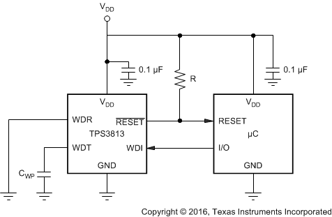 TPS3813 典型工作電路