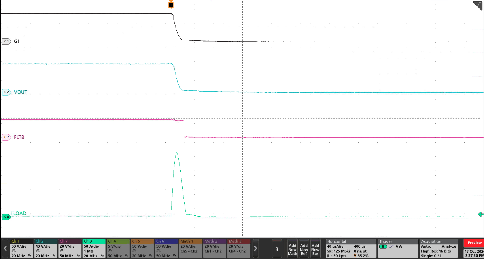 TPS4813-Q1 TPS48130-Q1 的輸出短路響應