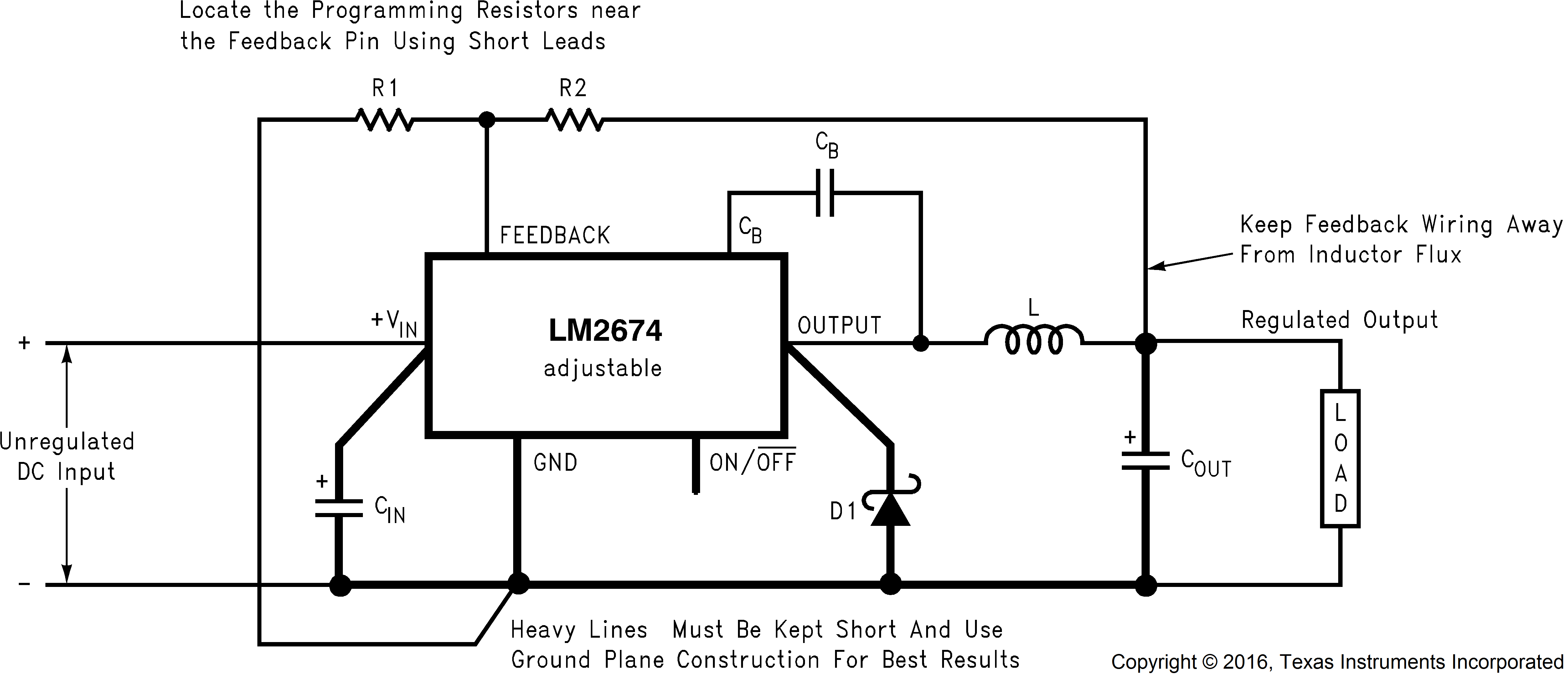 LM2674 可調節輸出電壓版本