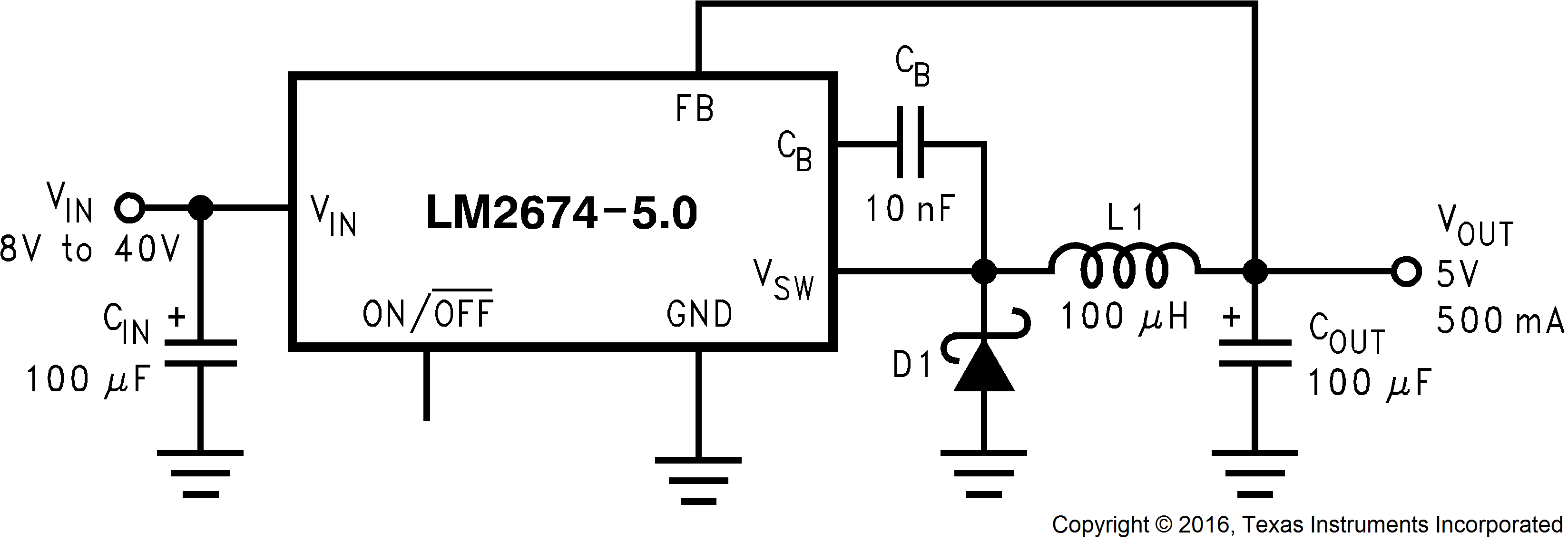 LM2674 典型應(yīng)用