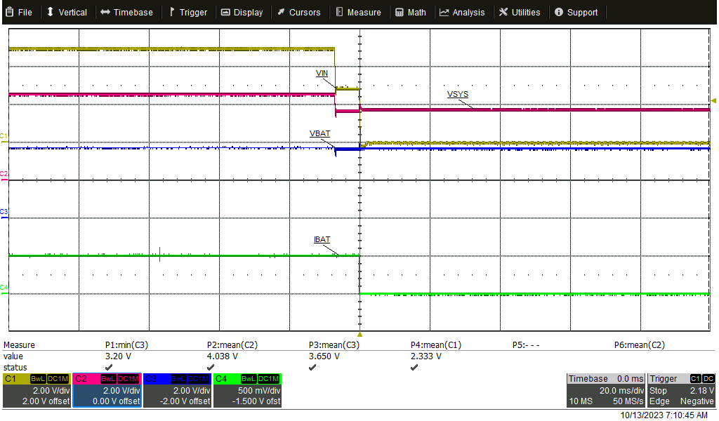 BQ25185 VIN Power Down with VBAT
Present GUID-20231012-SS0I-FFCM-LKSM-6XSV2KJ4XVJT-low.png