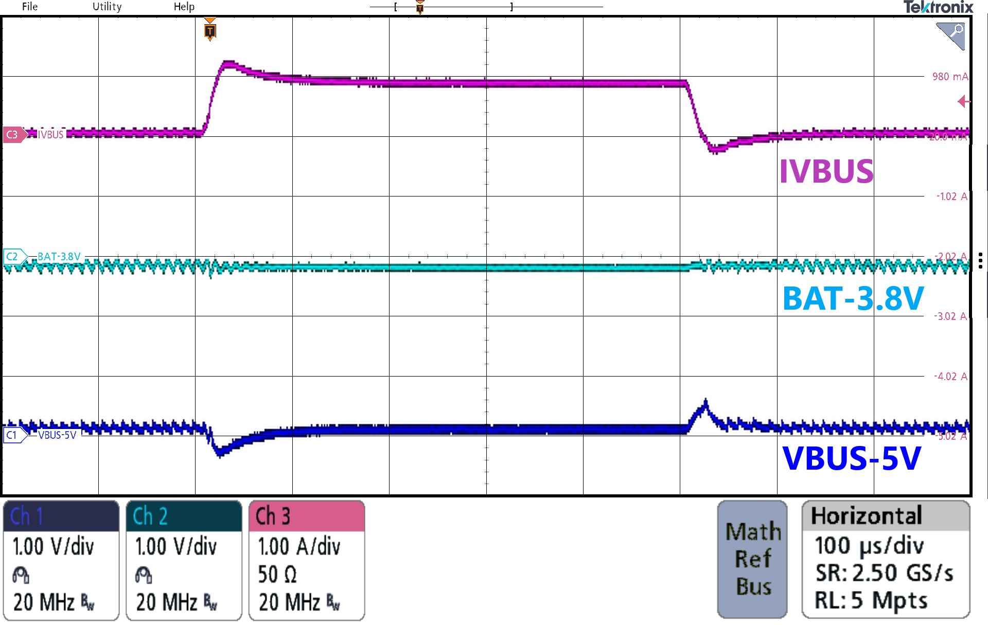 BQ25638 Boost Mode
Transient Response GUID-20231128-SS0I-WTB2-6GVJ-1VJNTZH6RFV5-low.png