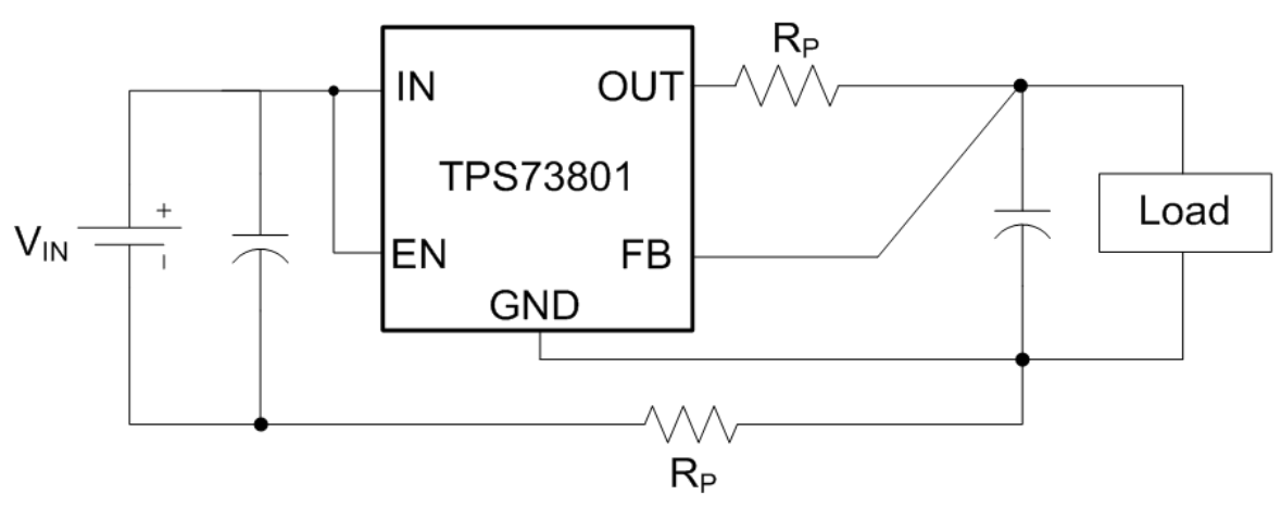 TPS73801 Kelvin Sense Connection