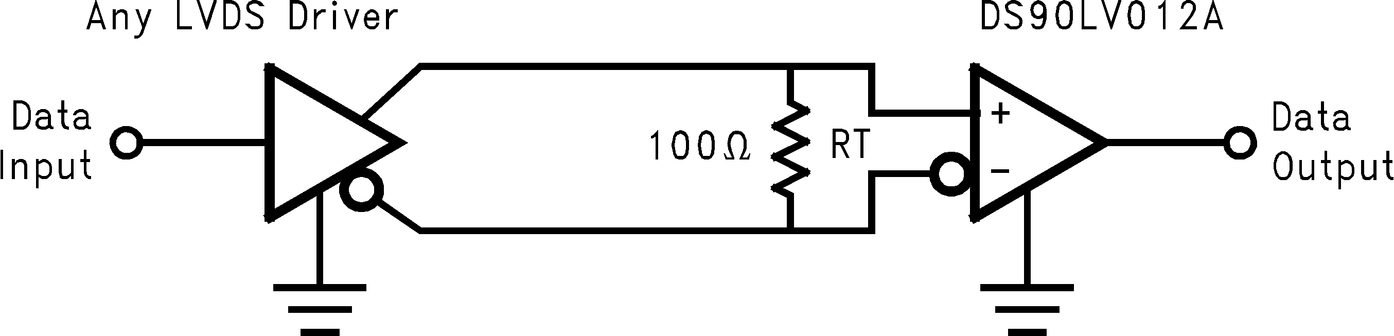 DS90LT012A DS90LV012A 平衡系統點對點應用 (DS90LV012A)