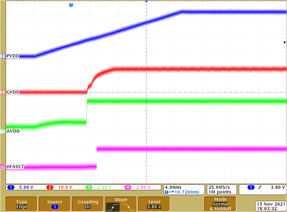 DRV8329-Q1 AVDD 上電