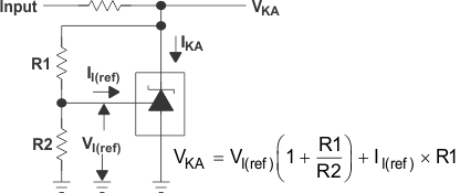 TL1431 TL1431M 針對 V(KA) > Vref 的測試電路