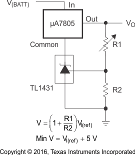 TL1431 TL1431M 三端固定穩壓器的輸出控制