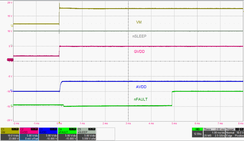 DRV8376 通過 VM 實現器件上電