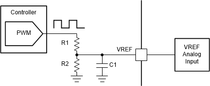 DRV8434A-Q1 通過(guò) PWM 資源控制 VREF