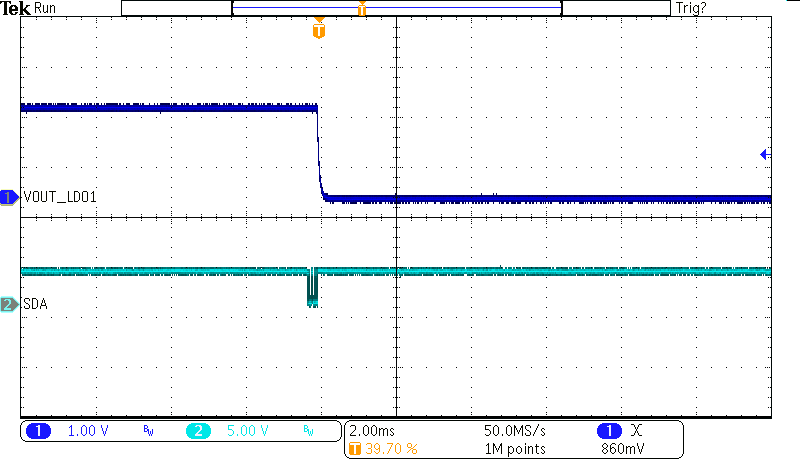 BQ25190 LDO1 禁用（空載）