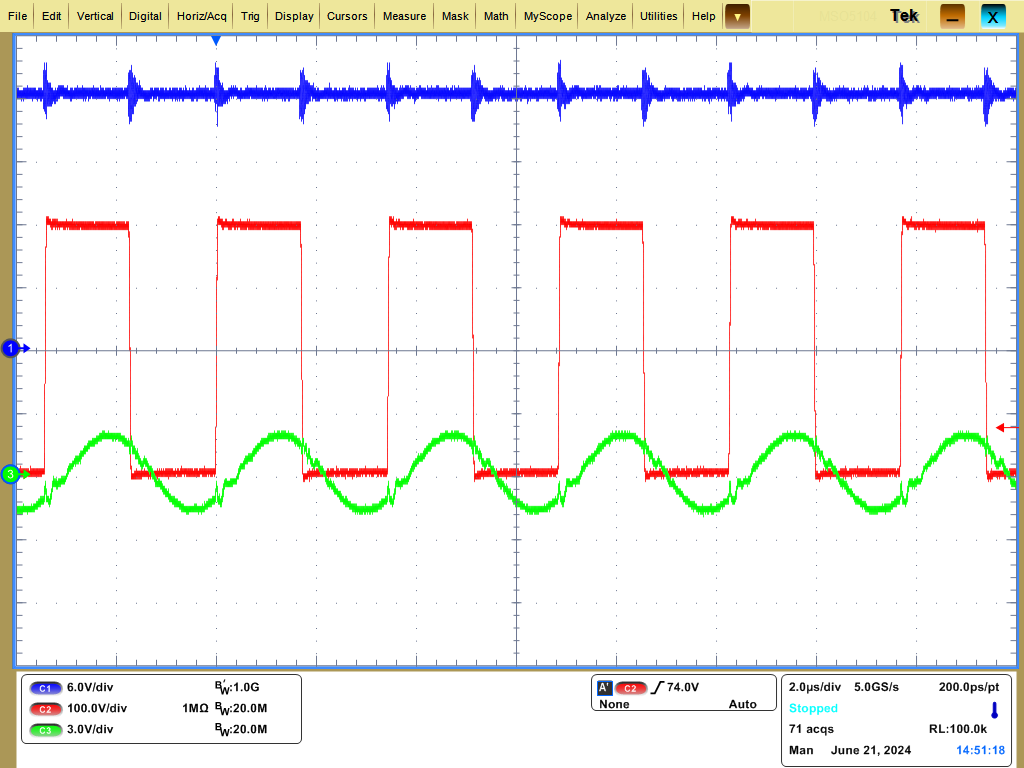 LMG2652 VIN = 400VDC