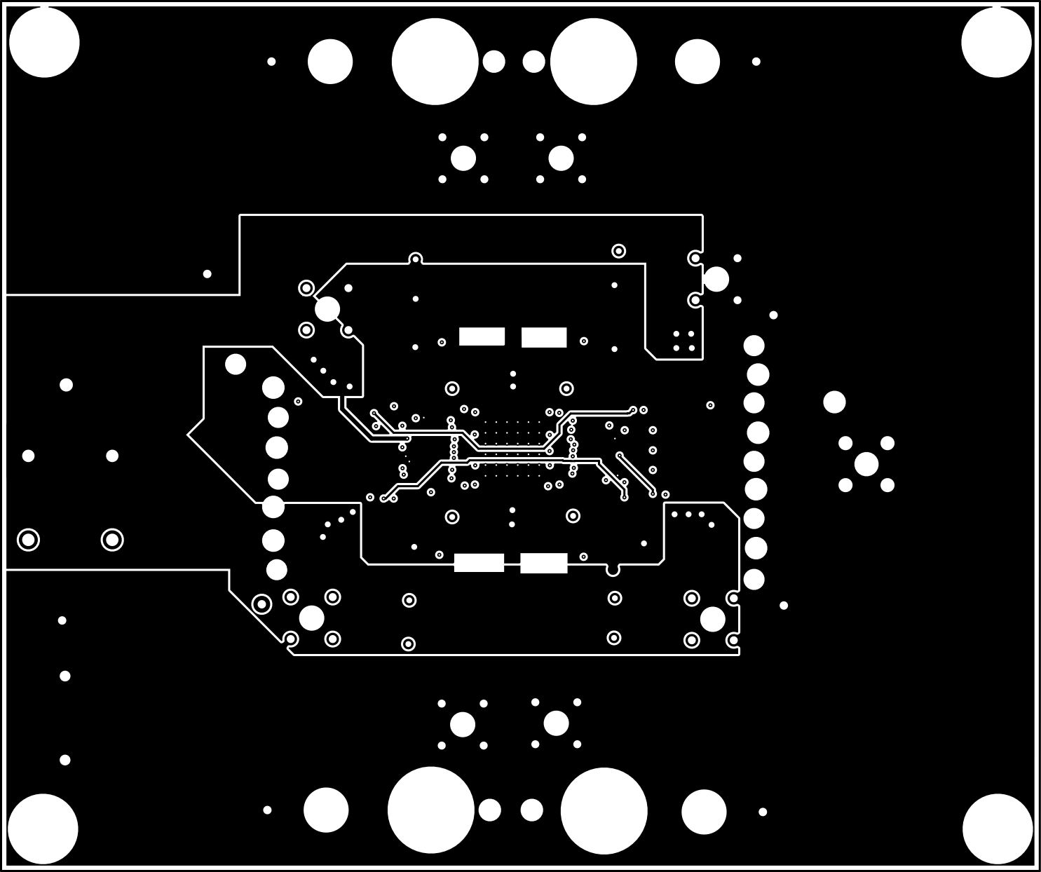 TPS7H4104-SEP TPS7H4102-SEP PCB 布局示例（內(nèi)層） 4