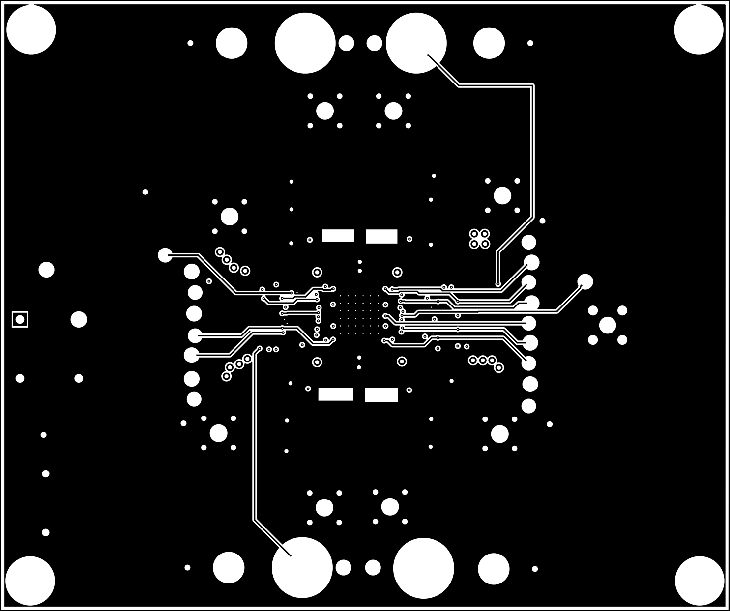 TPS7H4104-SEP TPS7H4102-SEP PCB 布局示例（內(nèi)層） 1
