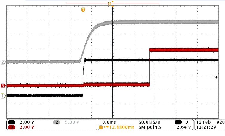 TLE4275-Q1 上電波形(舊芯片) TLE4275-Q1 上電波形(舊芯片)