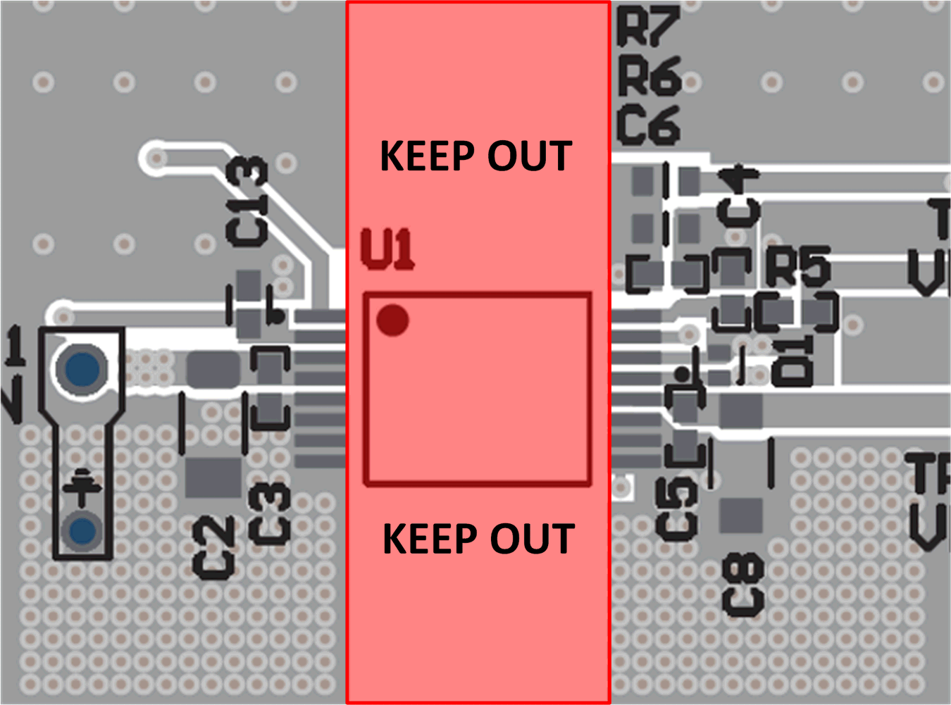 UCC35131-Q1 隔離禁止區域