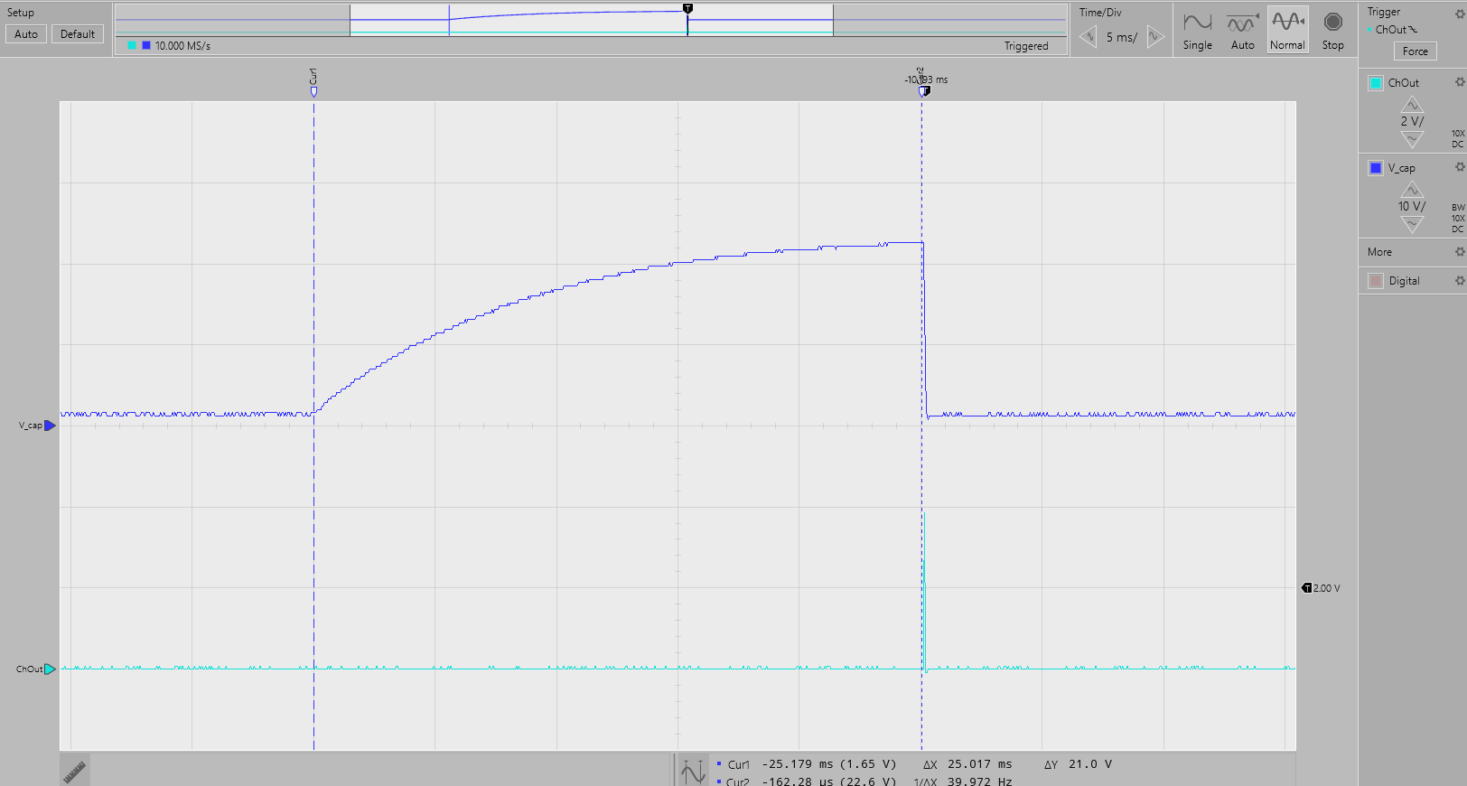 TIDA-01509 組斷線檢測，Rpullup = 800kΩ/通道 - V_cap (2)，BrWi (1)