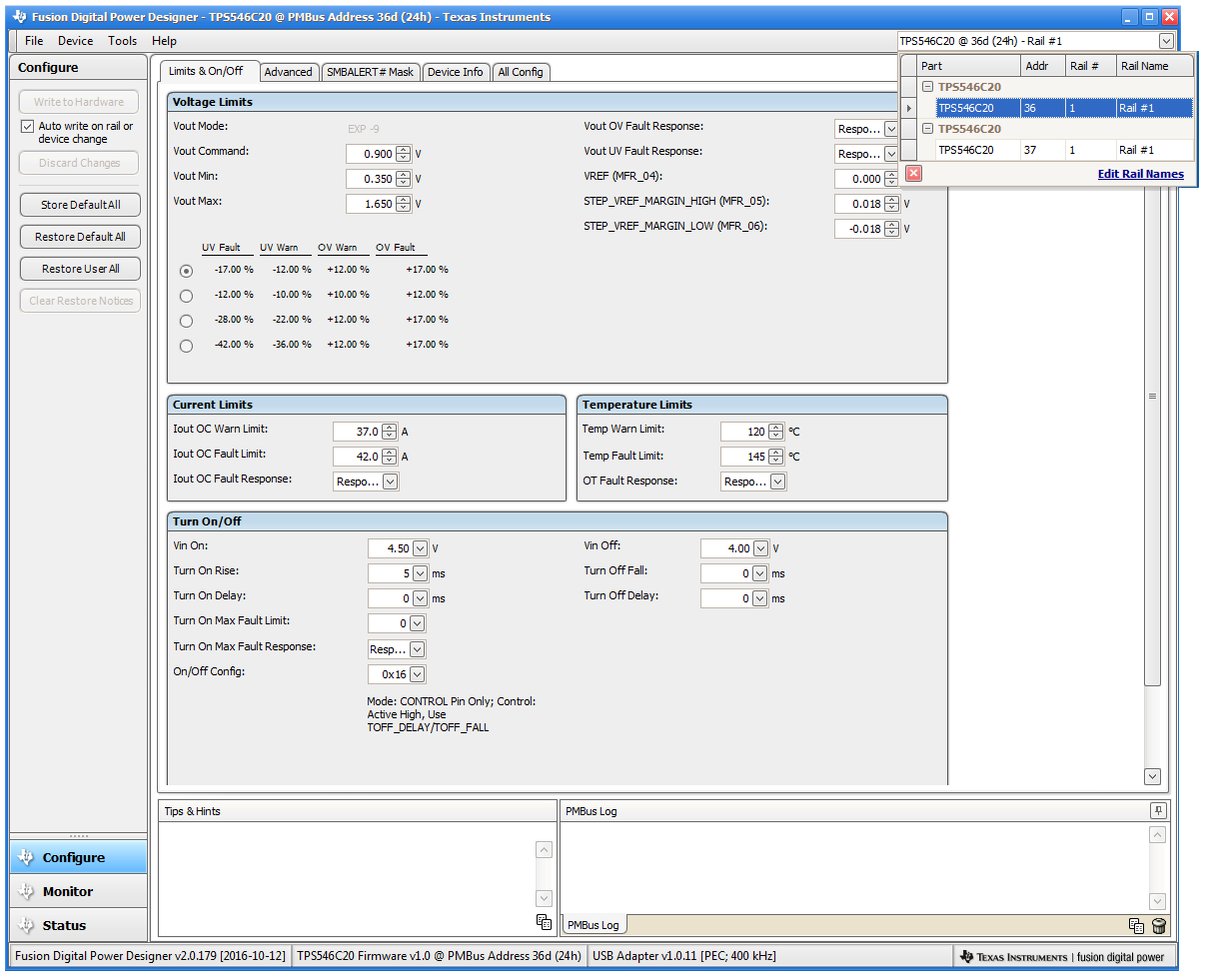 配置 – U1 和 U2 的限制和開/關 GUID-B64B272E-2F2A-442E-A674-0F50784D83EC-low.png