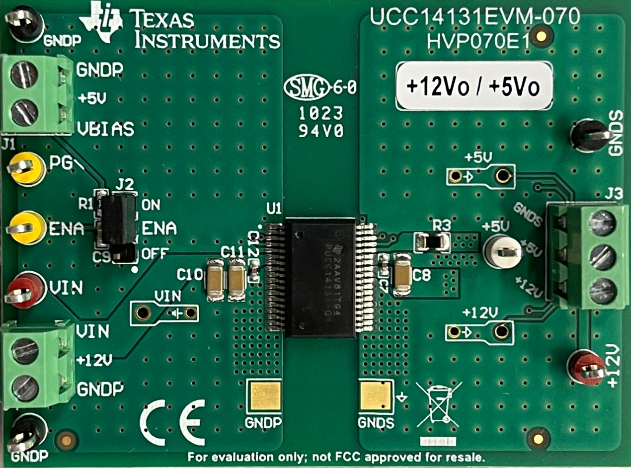 UCC14131-Q1 UCC14131EVM-070 UCC14131EVM-070(頂視圖) GUID-BABD30F4-10D4-478C-A959-A0D4D8764EAB-low.png