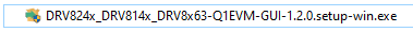 DRV8243S-Q1EVM, DRV8243H-Q1EVM, DRV8244S-Q1EVM, DRV8244H-Q1EVM, DRV8245S-Q1EVM GUI 應用程序存檔內容