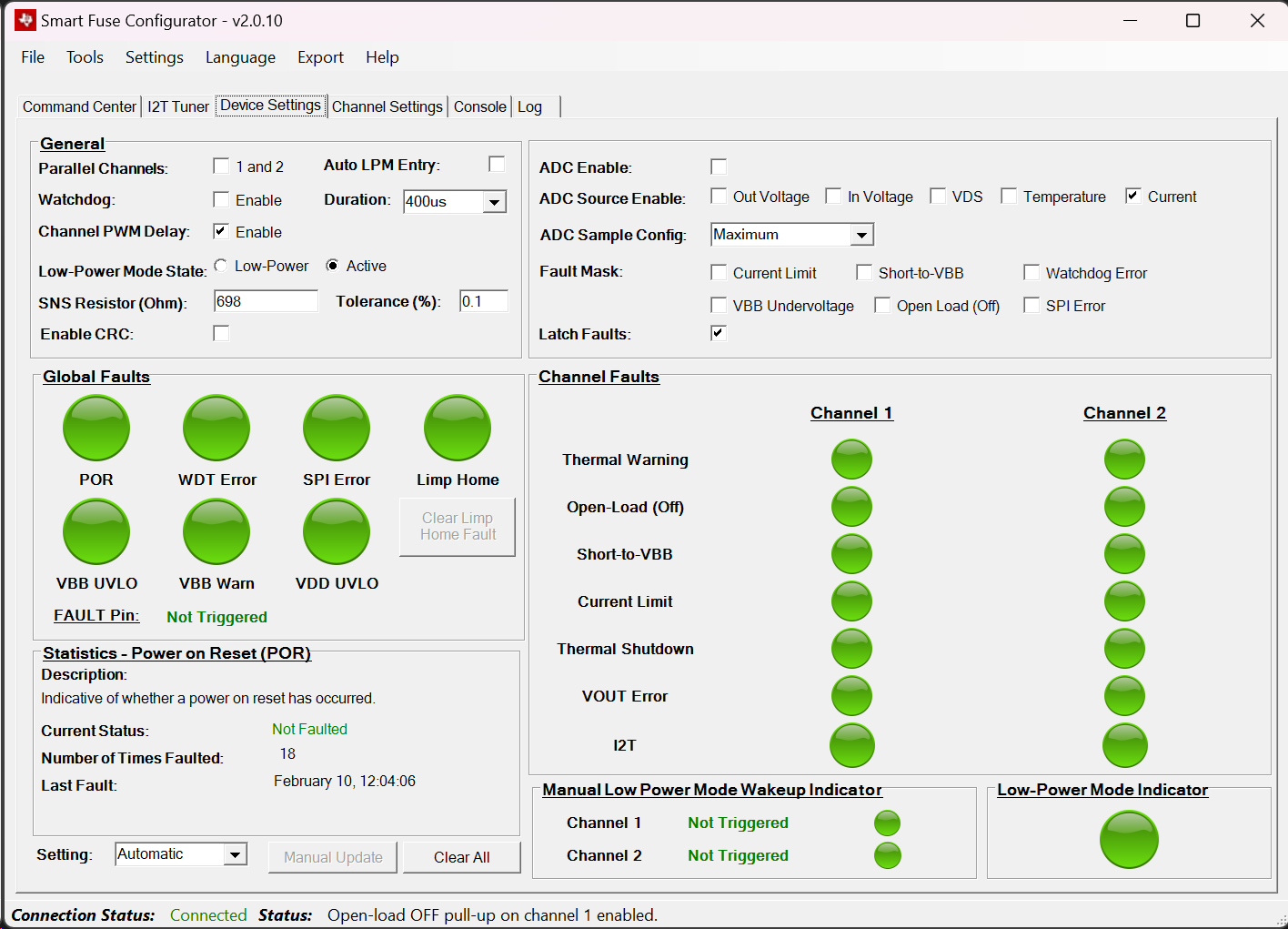 TPS2HCS10-Q1 器件視圖