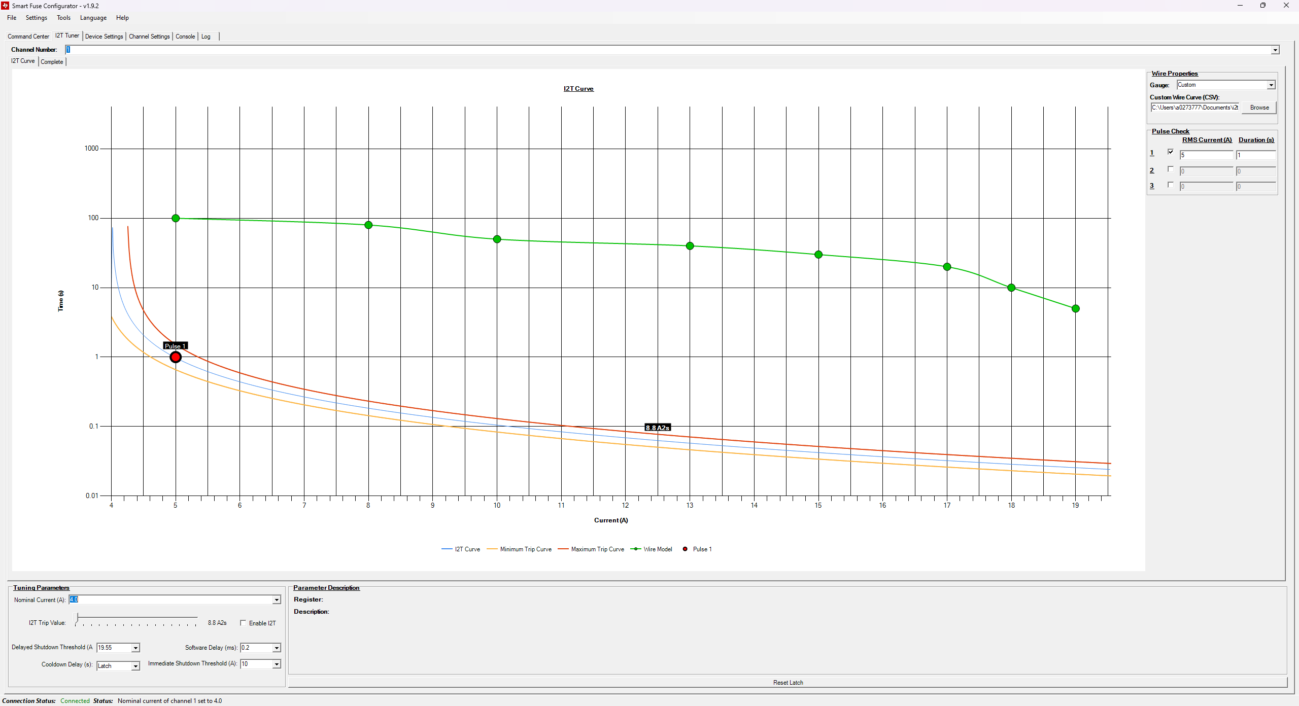 TPS2HCS10-Q1 自定義脈沖