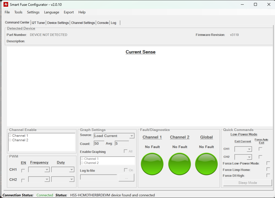 TPS2HCS10-Q1 檢測到 USB 接口