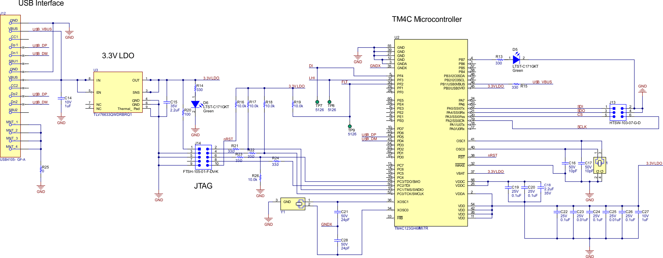 TPS2HCS10-Q1 主板原理圖 - MCU