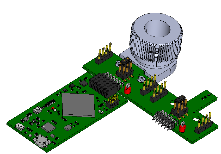 TMAG3001EVM EVM 上的旋推模塊