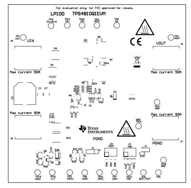 TPS4810Q1EVM TPS4810Q1EVM 電路板頂部覆蓋層
