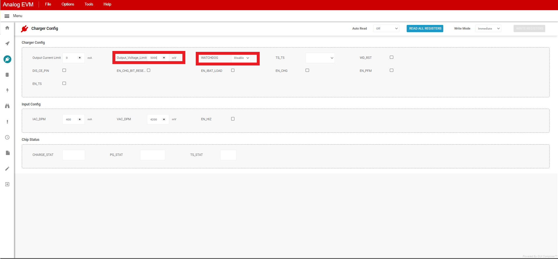 BQ25758EVM, BQ25758AEVM 