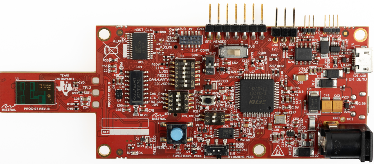 IWRL6432AOPEVM IWRL6432AOPEVM（頂視圖）