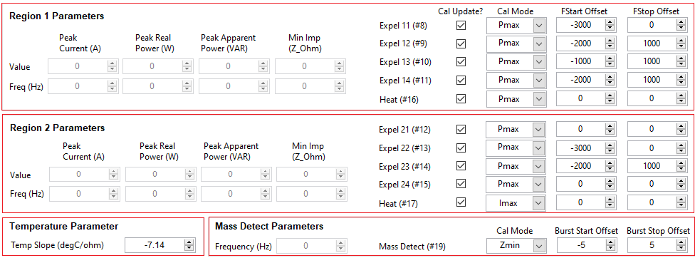 ULC1001-DRV2911EVM 校準設置和參數