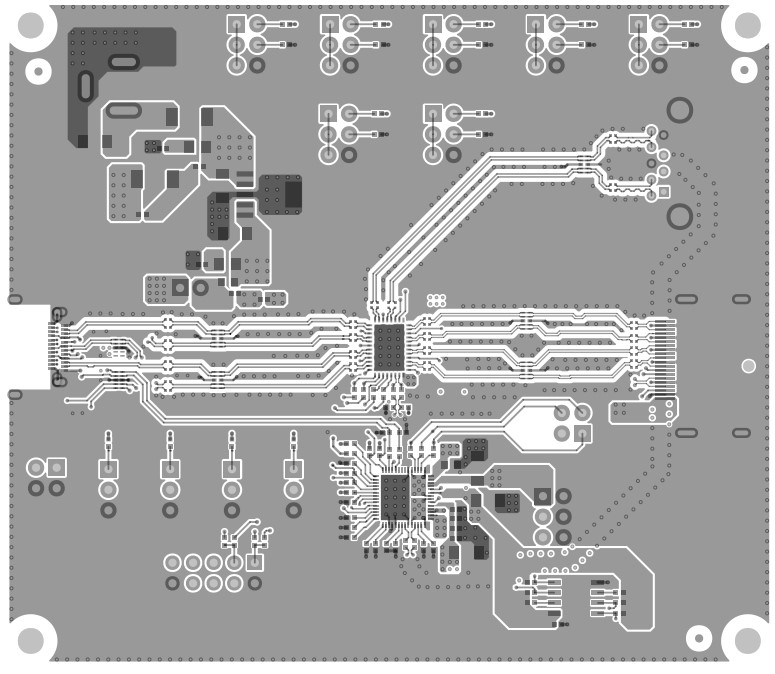 TUSB564Q1-EVM TUSB564-Q1 EVM PCB 第 1 層（頂部）