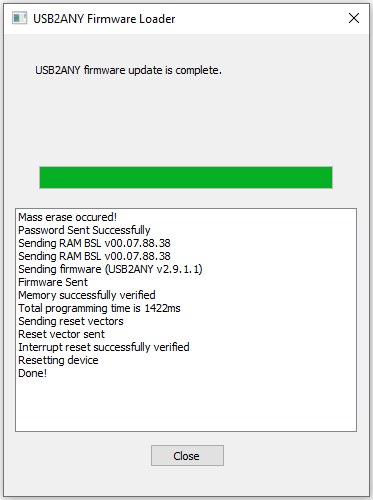 LMX1205EVM 固件升級完成