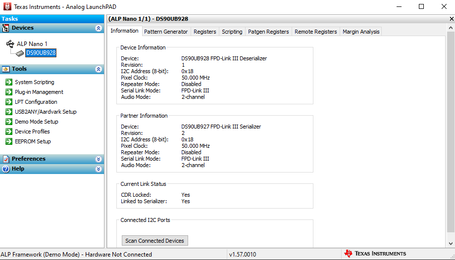 DS90UB928QEVM 信息選項(xiàng)卡